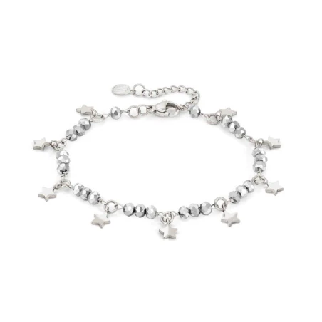Pulsera Nomination Mon Amour Acero Inoxidable Estrellas y Cristales Grises 027251/023