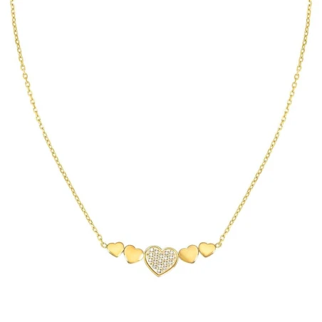 Gargantilla Nomination Misstrendy Corazones Acero Baño Oro y Circonitas 029301/006