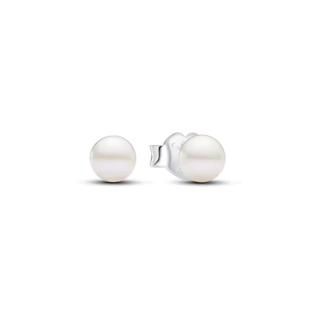 Pendientes Pandora Plata y Perla Cultivada Agua Dulce 293168C01