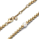Pulsera Pandora Bolitas Baño Oro y Perla Cultivada Agua Dulce 563173C01
