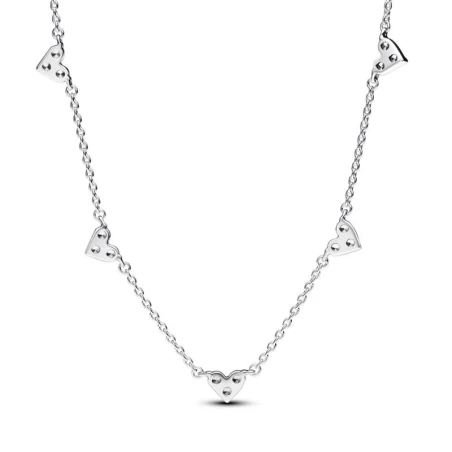Collar Pandora Cadena Corazón y Triple Gema 393160C01-45