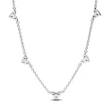 Collar Pandora Cadena Corazón y Triple Gema 393160C01-45