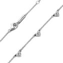 Collar Pandora Cadena Corazón y Triple Gema 393160C01-45