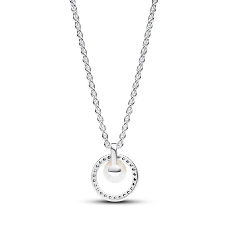 Gargantilla Pandora Plata, Circonitas y Perla Cultivada Agua Dulce 393165C01-45