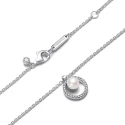 Gargantilla Pandora Plata, Circonitas y Perla Cultivada Agua Dulce 393165C01-45