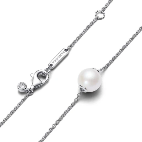Gargantilla Pandora Plata y Perla Cultivada Agua Dulce 393167C01-45