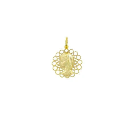 Colgante Medalla Virgen Niña Oro Amarillo 13575055