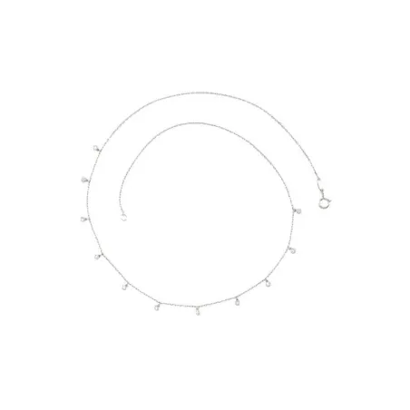 Collar Oro Blanco y Circonitas 0153045COB