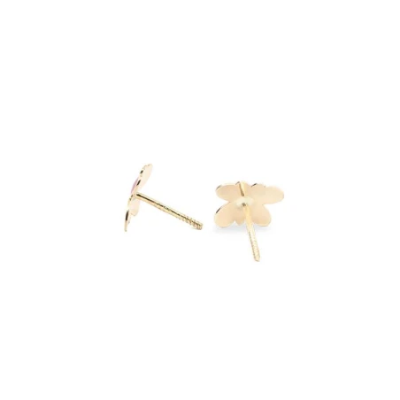 Pendientes Eles Mariposa Oro y Esmalte Rojo Bebé 69AP 71/N