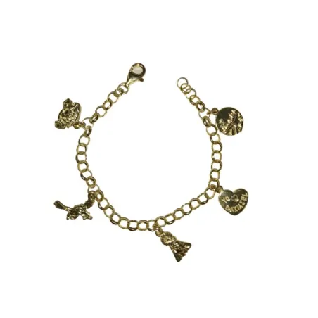 Pulsera Plata chapada Oro Amarllo Daimiel PUL-DAI/CH