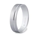 Alianza oro blanco 5mm confort 5B50316