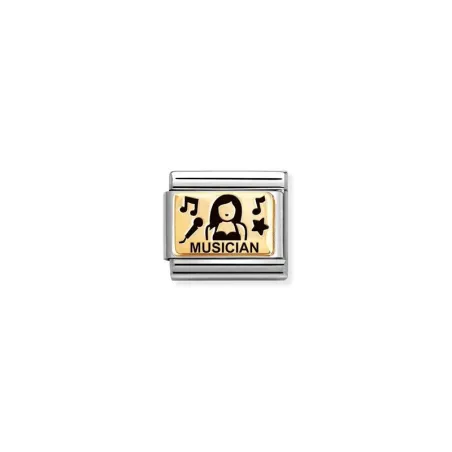 Composable Classic PLACAS (IC) en acero y oro 750 Musica