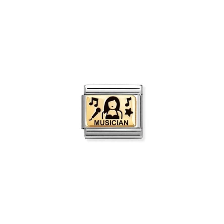 Composable Classic PLACAS (IC) en acero y oro 750 Musica