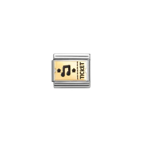 Composable Classic PLACAS acero, esmalte y oro 18k Ticket Concierto