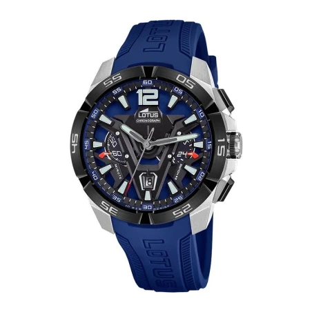 Reloj Lotus Azul, Plateado y Negro Cronógrafo Hombre 18944/1
