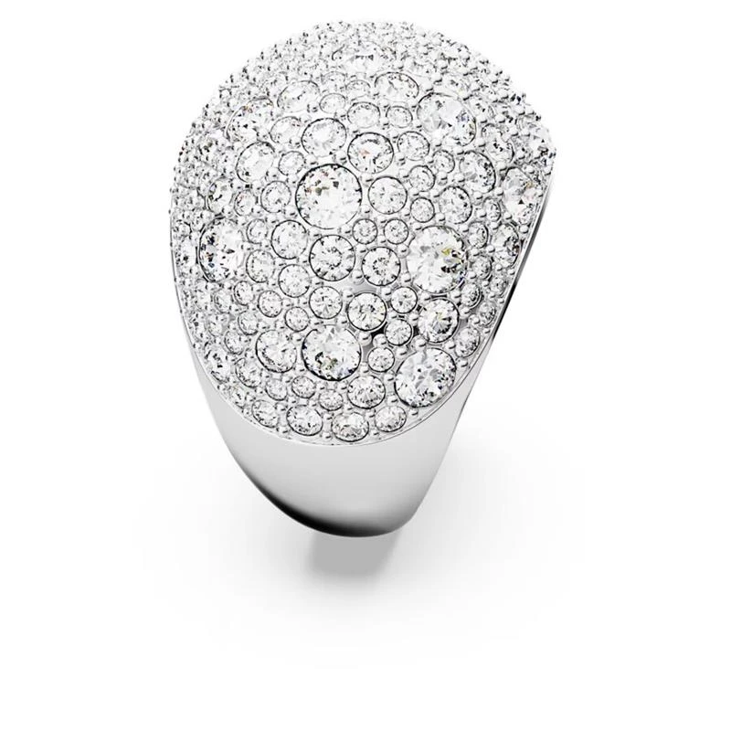 Anillo Swarovski Luna Baño Rodio y Cristales Blancos 5677135