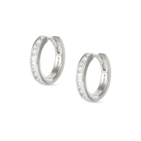 Pendientes Nomination Carismatica Aros Plata Baño Rodio y Circonitas Blancas 240921/031