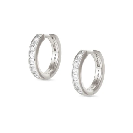 Pendientes Nomination Carismatica Aros Plata Baño Rodio y Circonitas Blancas 240921/031