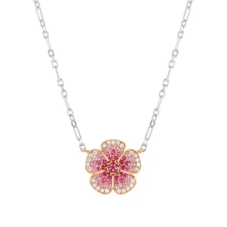 Gargantilla Nomination Crysalis Plata y Flor Circonitas Rosa, Fucsia y Blanco 241108/010