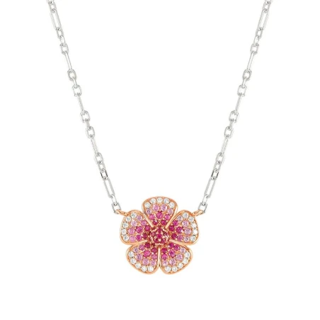 Gargantilla Nomination Crysalis Plata y Flor Circonitas Rosa, Fucsia y Blanco 241108/010