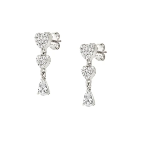 Pendientes Nomination Lucentissima Corazones Plata y Circonitas Blanca Gota 240712/001