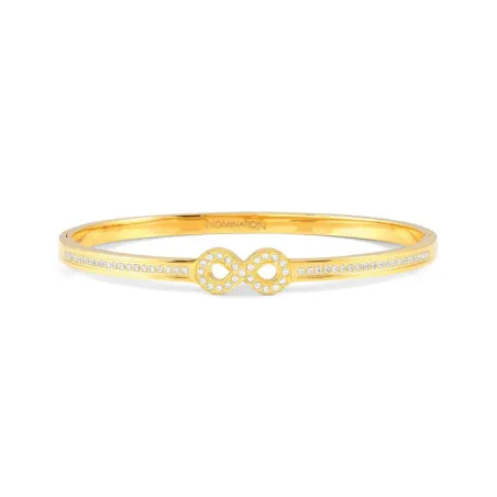 Pulsera Nomination Pretty Bangles Infinito Acero Baño Oro y Circonitas Blancas 029501/067