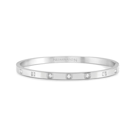 Pulsera Rígida Nomination Pretty Bangles Acero Baño Rodio y Circonitas Cúbicas Blancas 029507/001