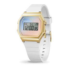 Reloj Ice Watch Retro Blanco y Dorado Digital Mujer 022718