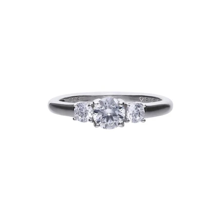 Anillo Diamonfire Plata Triple Baño y 3 Circonitas 6114911082