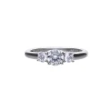 Anillo Diamonfire Plata Triple Baño y 3 Circonitas 6114911082