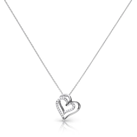 Gargantilla Diamonfire Corazones Plata Triple Baño y Circonitas 6309821082