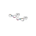 Pendientes Lotus Silver Infinito Plata y Circonitas Multicolor LP1872-4/4