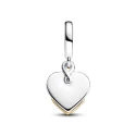 Charm Colgante Pandora Corazón Grabable Mamá y Diamante Sintético 763237C01
