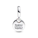 Charm Colgante Doble Pandora Llave a la Felicidad 2 Tonos 783236C01