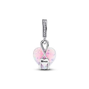 Charm Colgante Pandora Corazón Opalescente Mamá 793202C01 2
