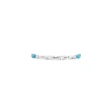 Pulsera Maserati Iconic Acero Inoxidable Plateado y Piedras Turquesa Hombre JM324AVD44