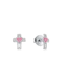 Set Reloj + Pendientes Cruz Viceroy Sweet Niña Plateado Analógico 41106-04