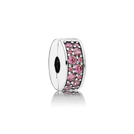 Clip PANDORA Elegancia Brillante Mosaico  ROSA