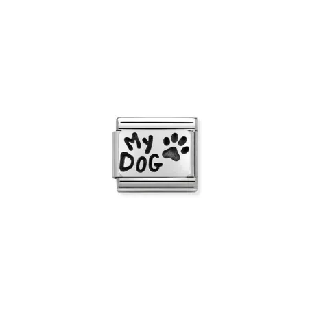 Composable Calssic PLACAS OXIDADAS acero y plata 925 (35_MY DOG)