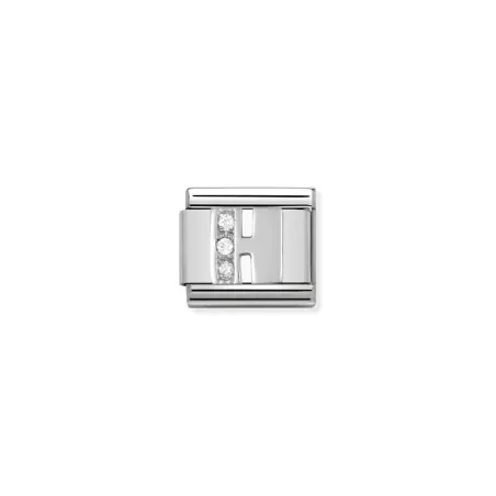 Composable Classic ALFABETO acero, Cubic zirc.  y plata 925 H