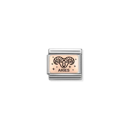 Composable Classic ZODIACO (IC) acero y oro 9k ARIES