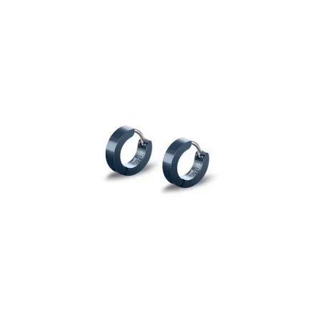 Pendientes Lotus Style Hombre Aro Acero Azul LS2160-4/3