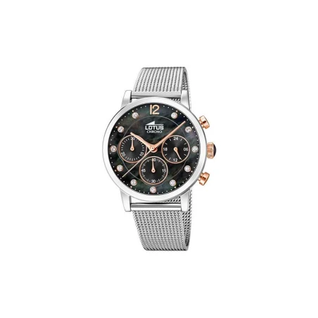 Reloj Lotus Trendy Plateado Gris y Rosado Cronógrafo Mujer 18676/4