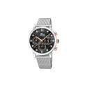 Reloj Lotus Trendy Plateado Gris y Rosado Cronógrafo Mujer 18676/4
