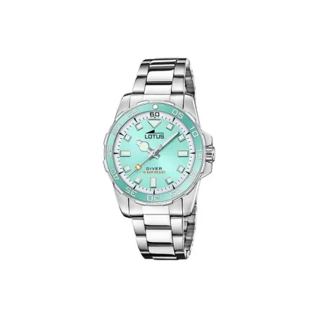 Reloj Lotus Trendy Plateado y Turquesa Analógico Mujer 18937/2