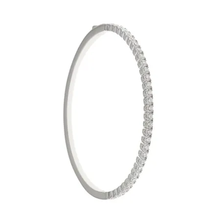 Pulsera Salvatore Riviere Mujer Plata Baño Rodio y Circonitas Blancas 211P0025