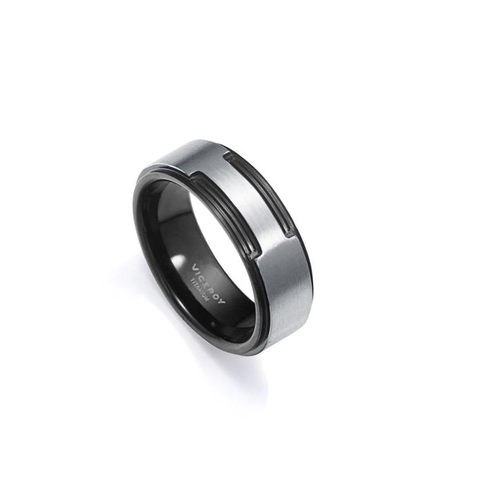 Anillo Viceroy Fashion Titanio y Acero Negro Hombre 15154A02010