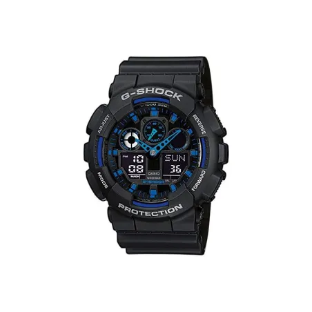 RELOJ NEGRO CASIO CRONO DIGITAL HOMBRE GA-100-1A2ER