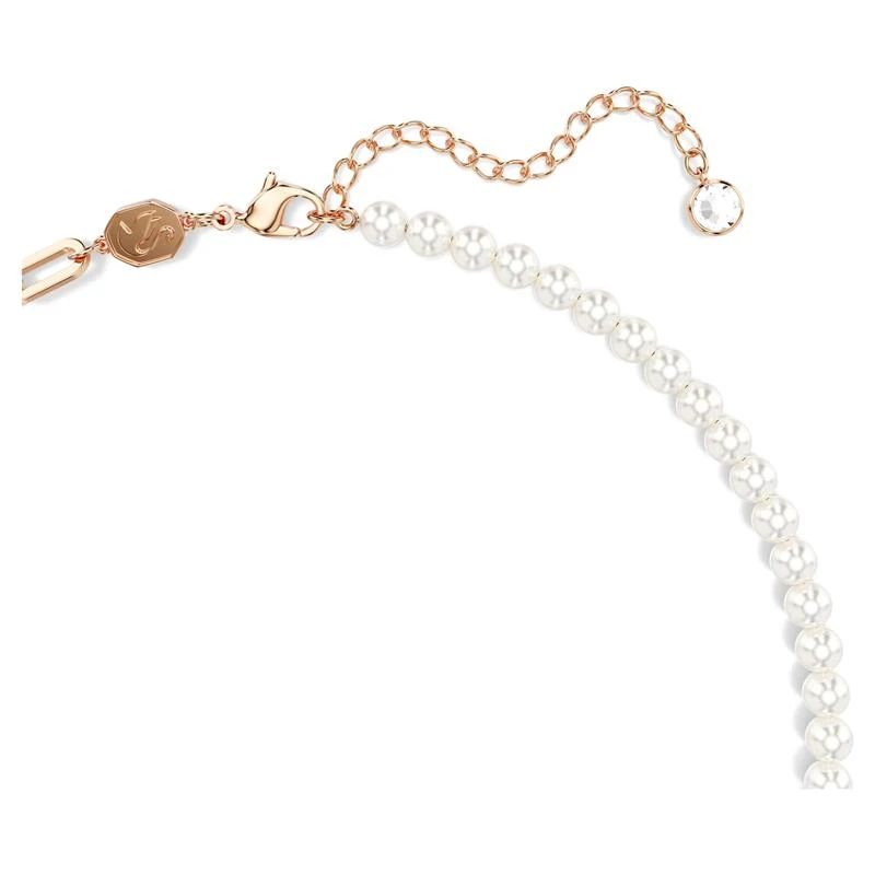 Collar Swarovski Teddy Baño Rosado, Perlas y Osito Rosa 5669166
