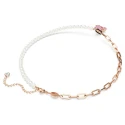 Collar Swarovski Teddy Baño Rosado, Perlas y Osito Rosa 5669166